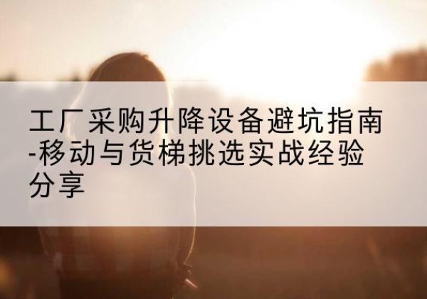 托里移动式升降机怎么选-工厂采购升降设备避坑指南-移动与货梯挑选实战经验分享